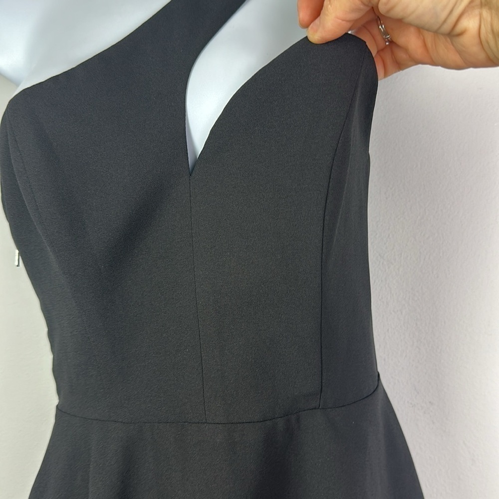 NBD X Naven Twins Back It Up Mini Dress Size S Black Lined One Shoulder Edgy - Picture 9 of 16